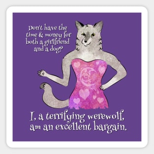 Werewolf Girlfriend Magnet